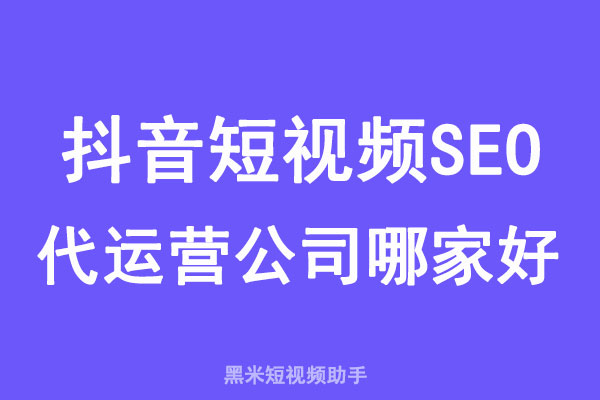 抖音短视频SEO公司